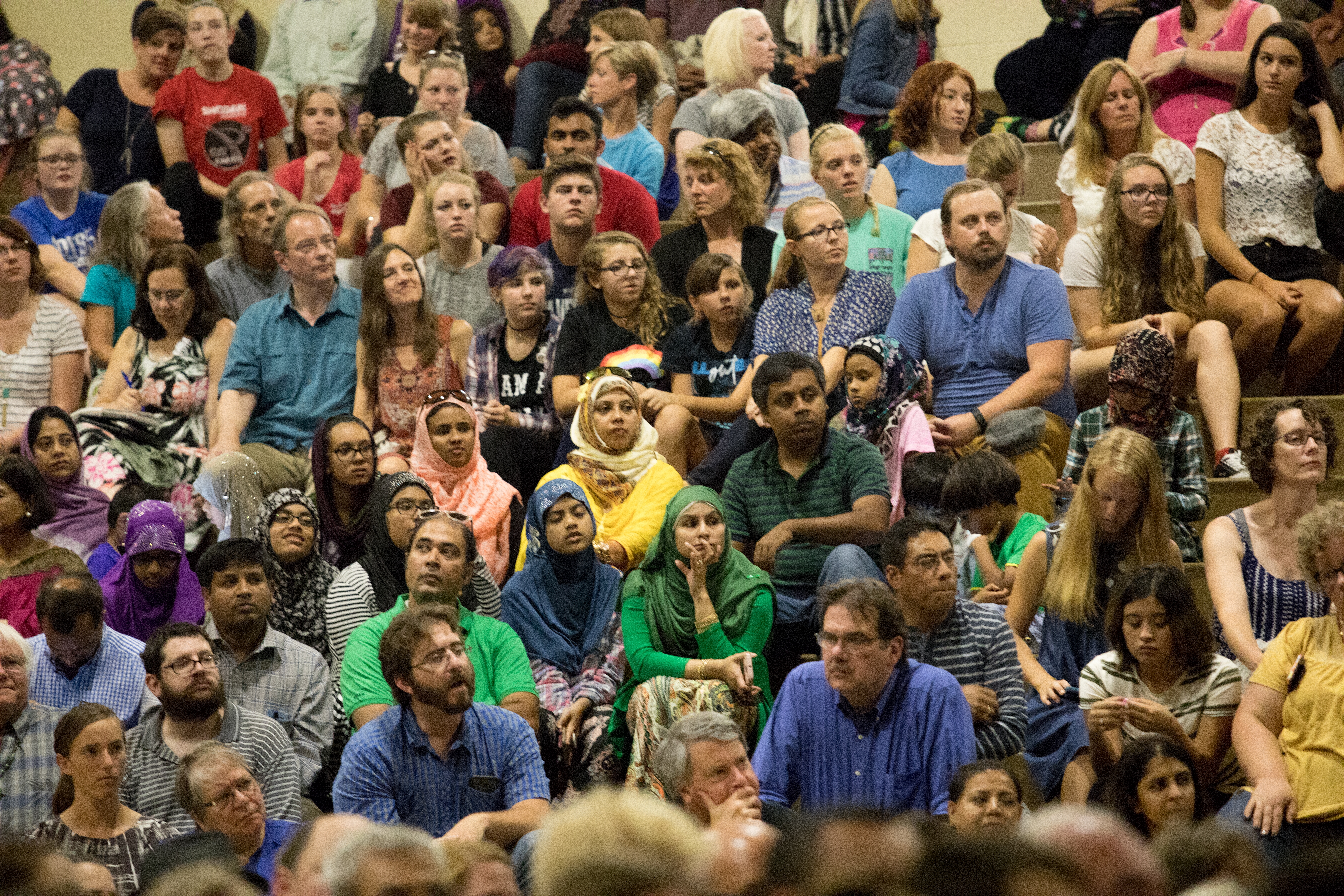 Students, faculty, and Greencastle residents listen as Malala speaks%2FNATALIE BRUNINI