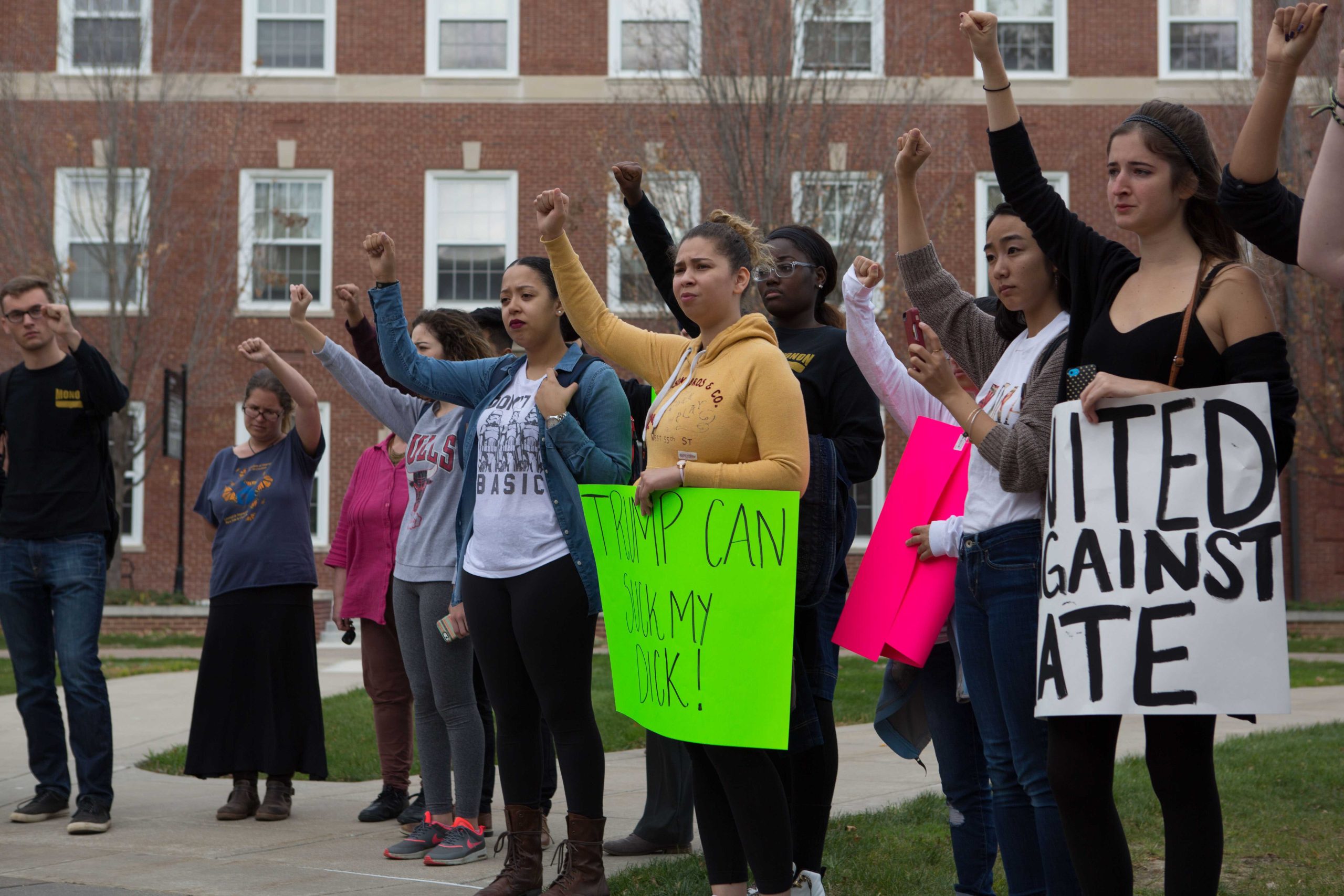 While President McCoy was not on campus during the march, he did send a campus-wide email the same day. 