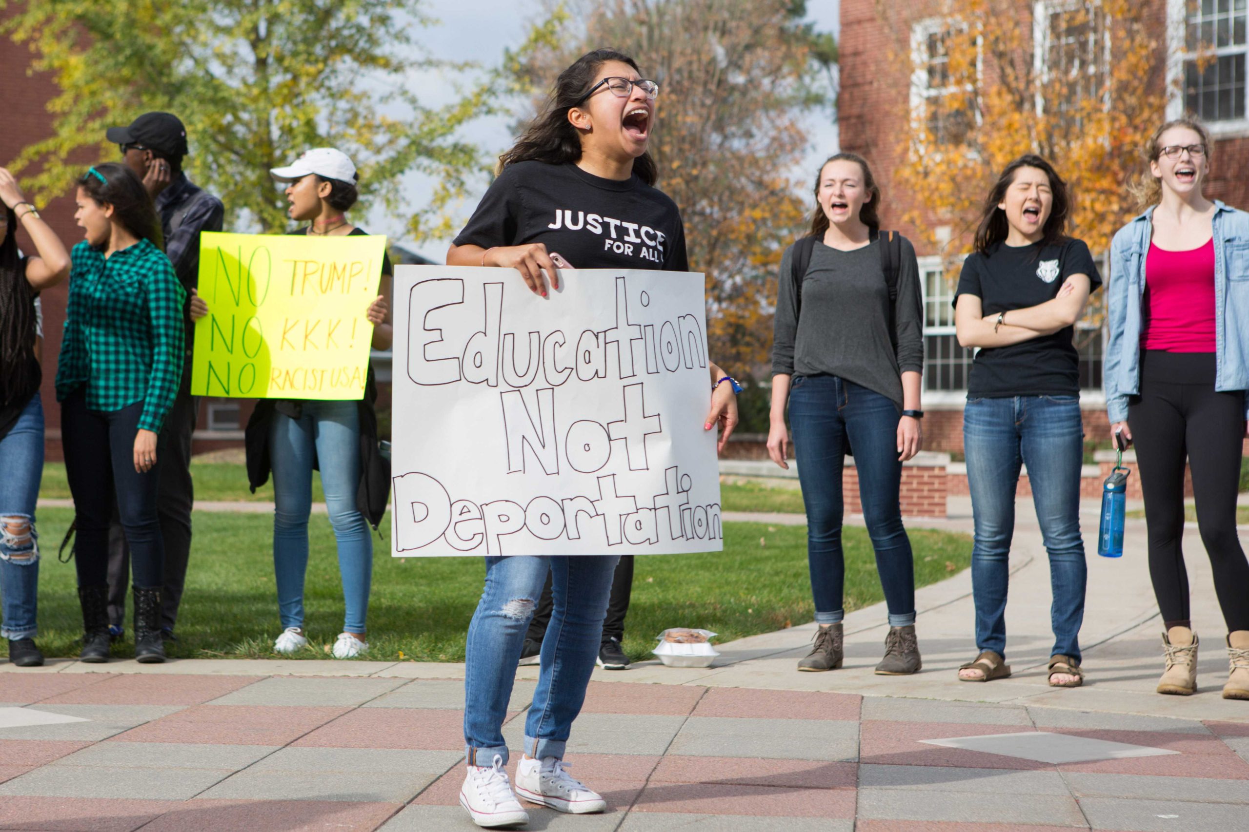 While President McCoy was not on campus during the march, he did send a campus-wide email the same day. 