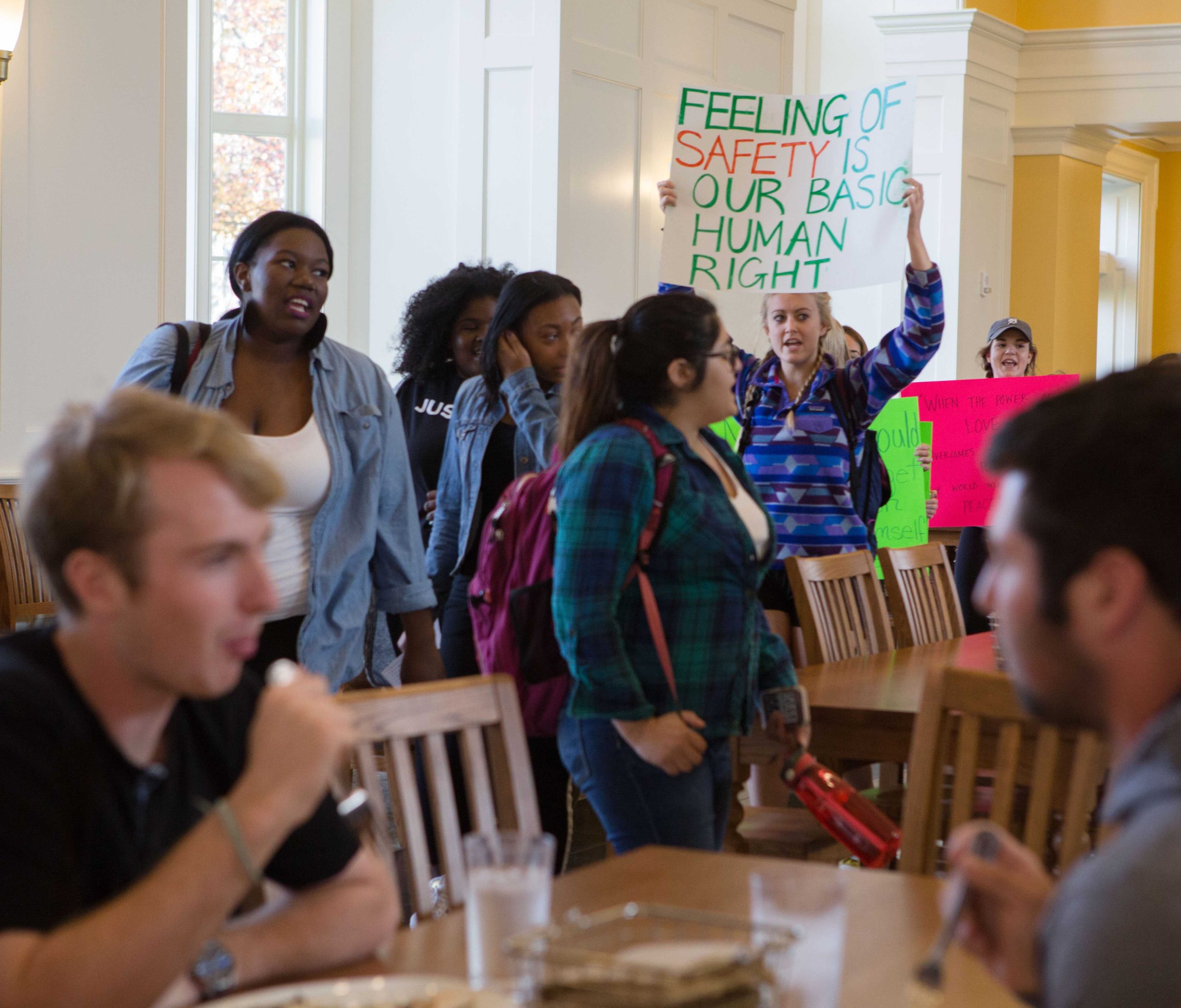 While President McCoy was not on campus during the march, he did send a campus-wide email the same day. 