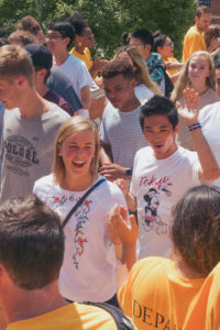 Class of 2021 walk in opening processional to convocation