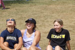 DePauw students watch solar eclipse