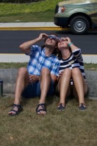 DePauw students watch 2017 solar eclipse