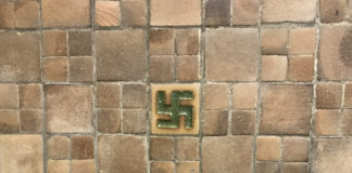 A Hindu symbol that resembles the Nazi Swastika located in the middle entrance of Asbury Hall - NATALIE BRUNINI (1 of 1)