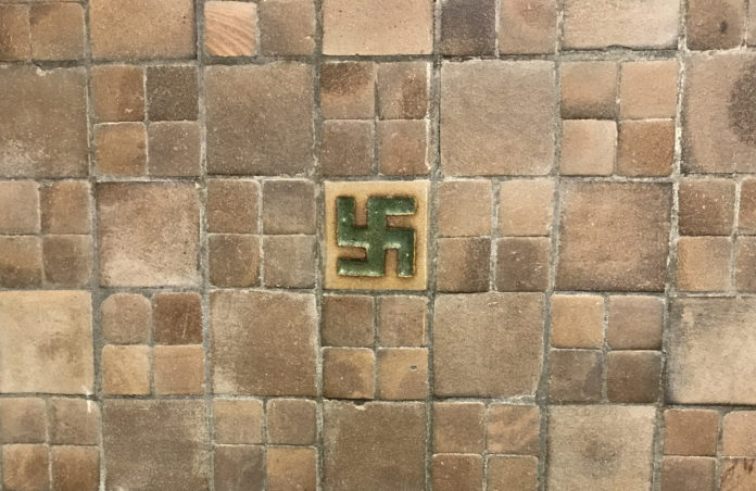 A Hindu symbol that resembles the Nazi Swastika located in the middle entrance of Asbury Hall - NATALIE BRUNINI (1 of 1)