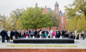 RGB-James G. Stewart Plaza dedication took place on Thursday evening as part of Old Gold weekendNATALIE BRUNINI-THE DEPAUW