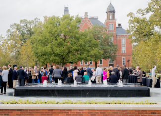 RGB-James G. Stewart Plaza dedication took place on Thursday evening as part of Old Gold weekendNATALIE BRUNINI-THE DEPAUW