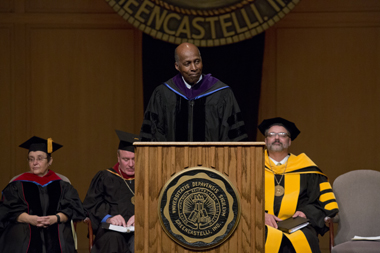 Vernon Jordan speaks at DePauw