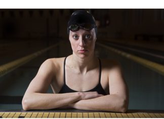 The Tigers have had been shoes to fill, including those of All-American graduate Angela Newlon, who set multiple school records in her swimming career at DePauw. Photo by Sam Caravana