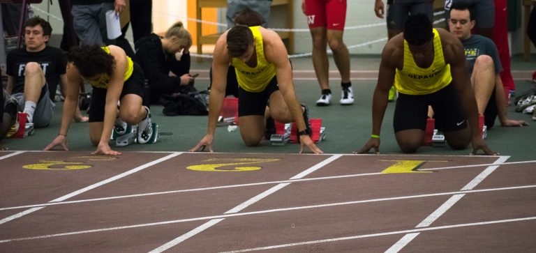 Men’s track and field finishes first at DePauw Classic