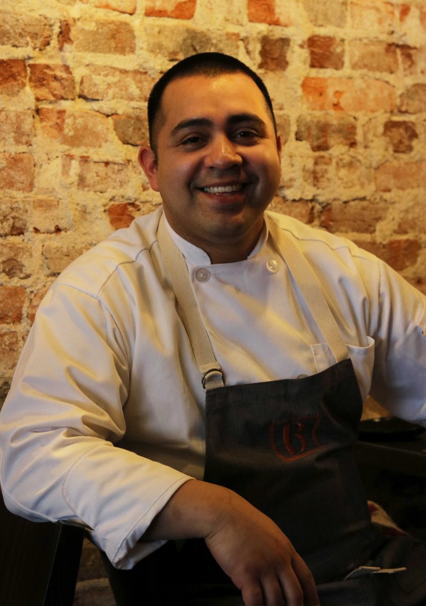 Fernandez is a staunch advocate for locally sourced food and uses produce from the DePauw Campus Farm and local farmers for the Bridges. TILLY MARLATT