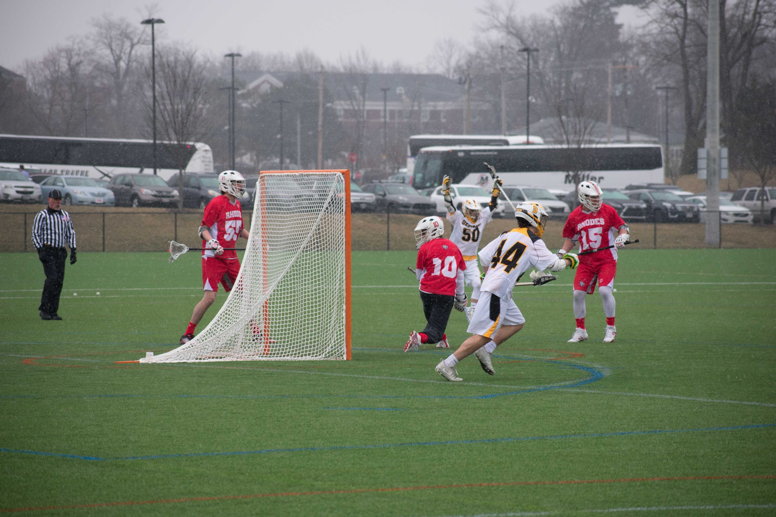 Men’s lacrosse falls to Rhodes in season opener