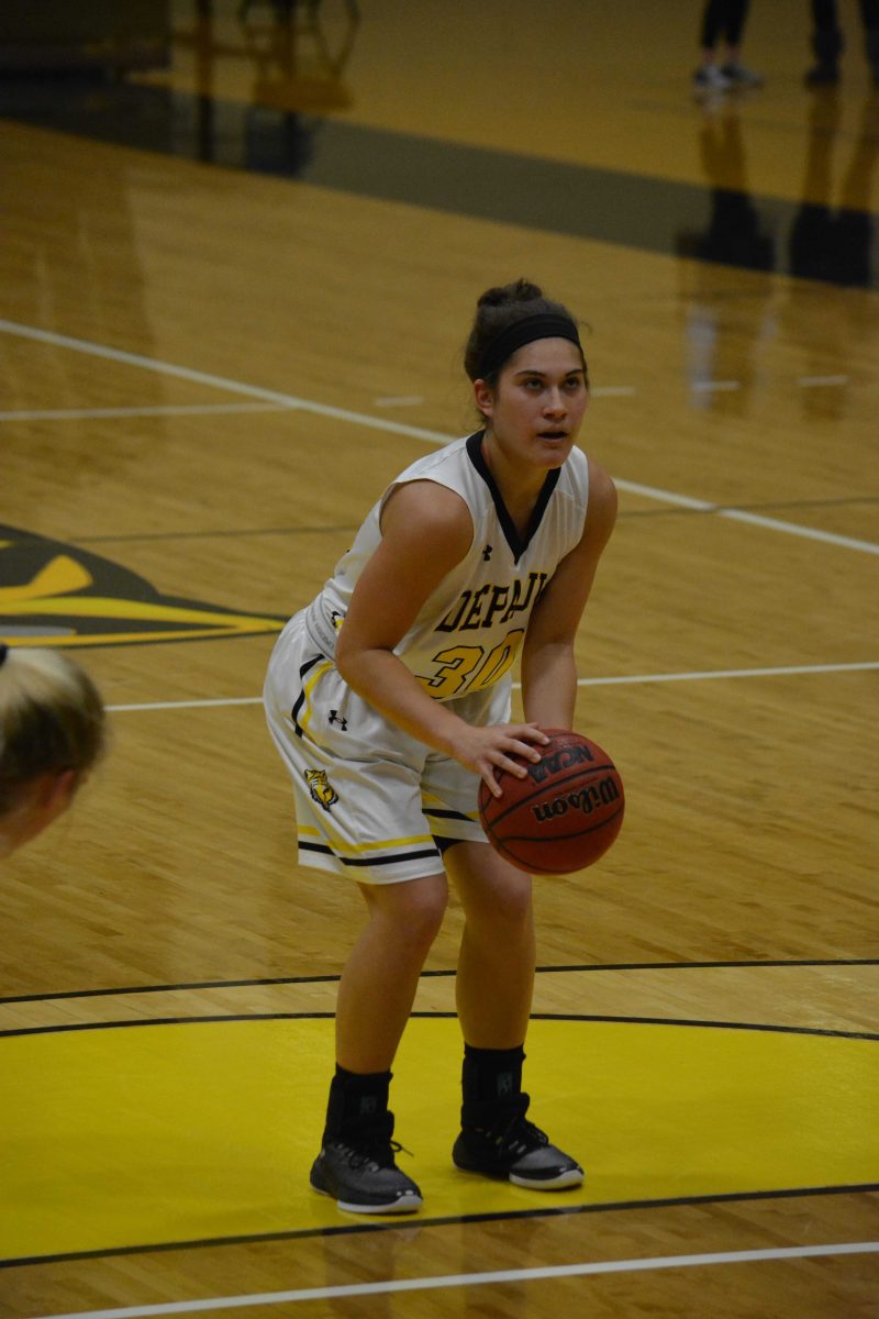 So. G Sydney Kopp aims to shoot a free throw. LOUIS BUBALA