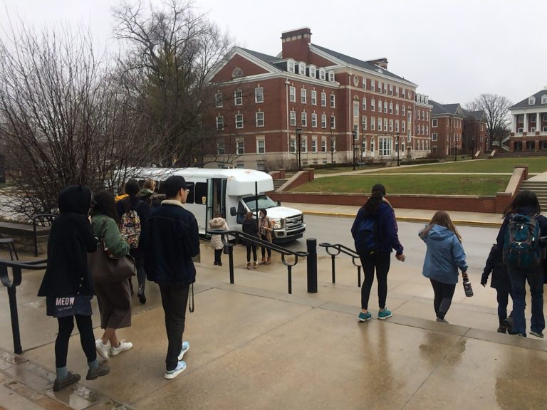 Getting out of campus without a car: Free shuttles in fashion