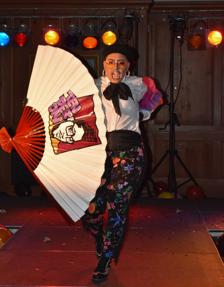 Drag king Tenderoni during Saturday night's Drag Ball NATASHA DRIVER