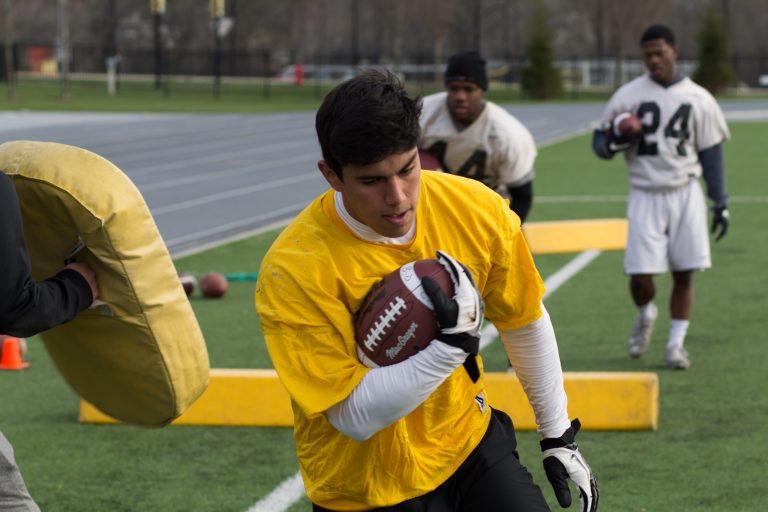 Despite snow, spring ball plows ahead