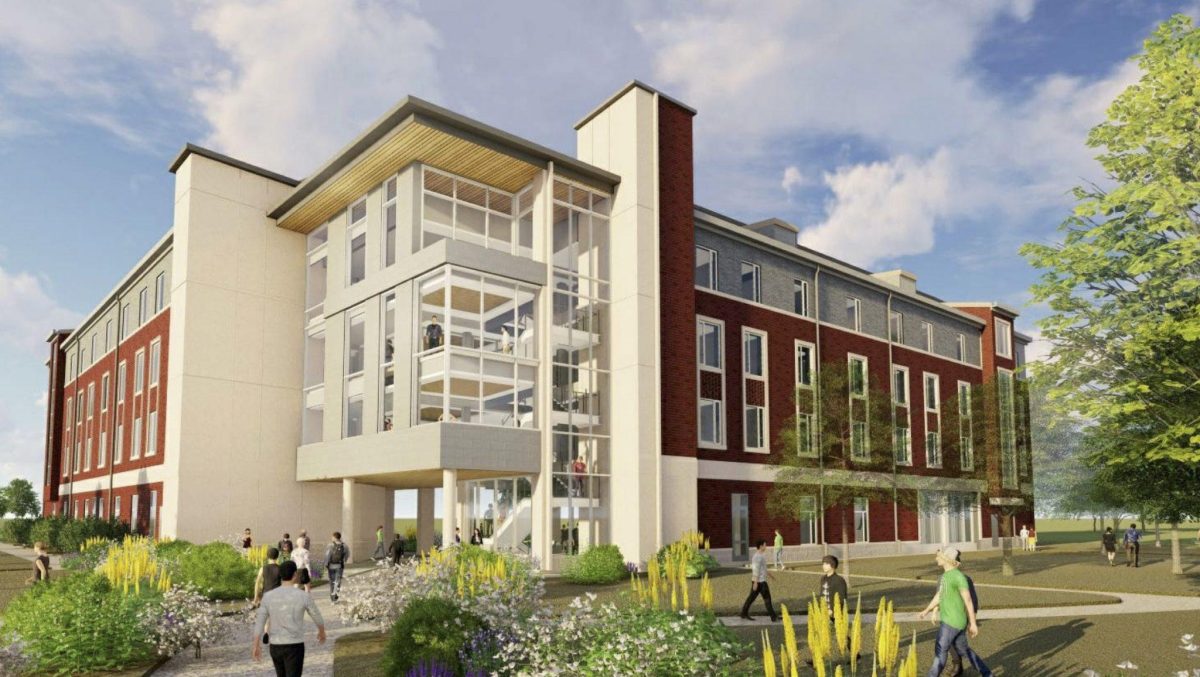Image of the predicted new first-year dorm. Photo provided by Facilities Management. 