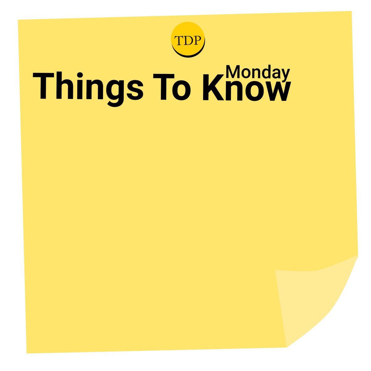 TDP Post-It: Monday, Oct. 19