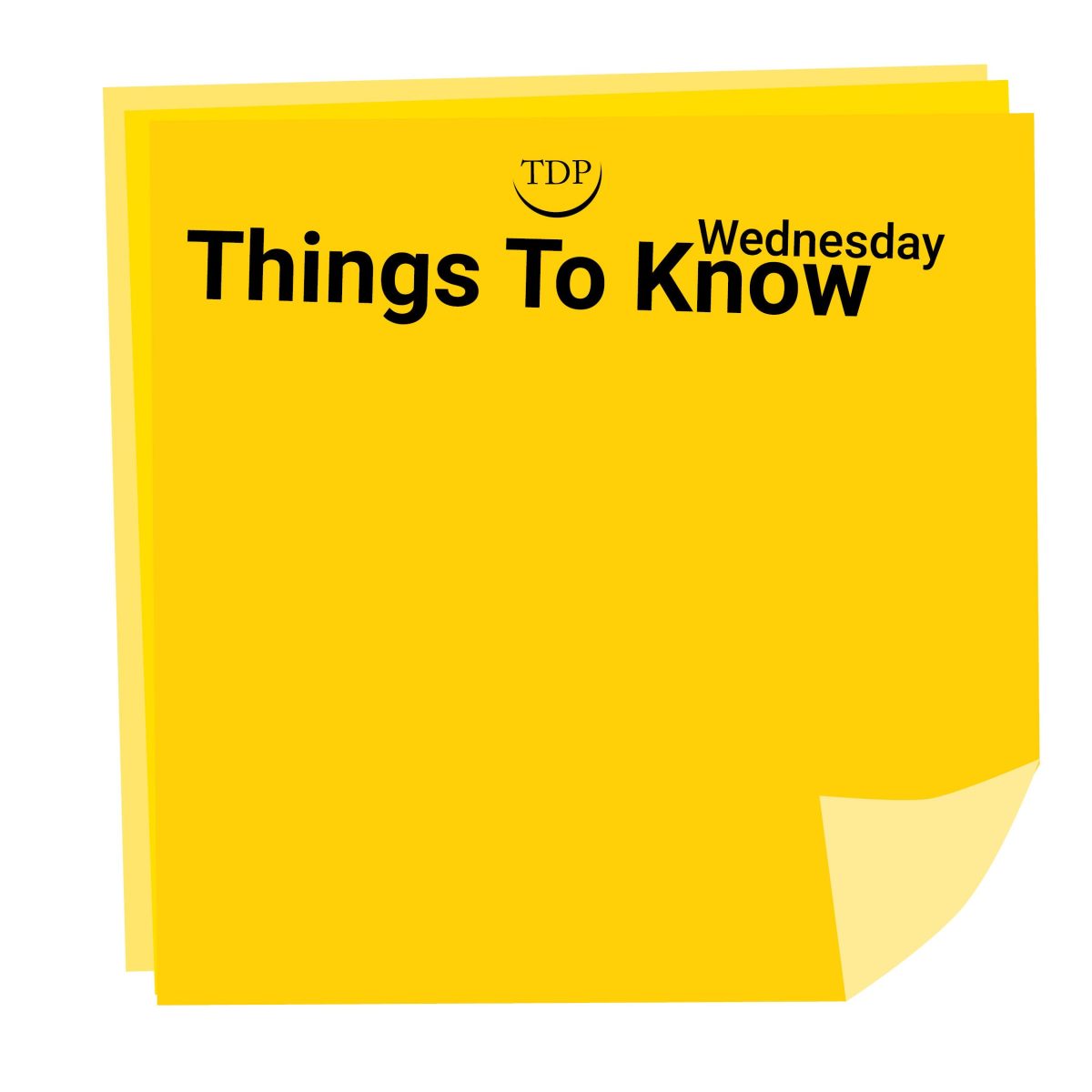 TDP Post-It: Wednesday, March 31