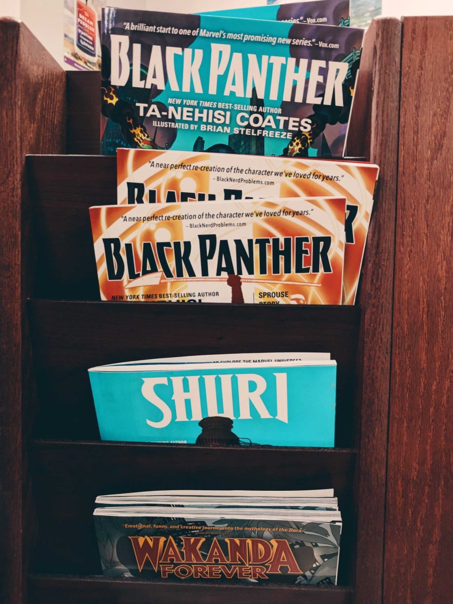 Black Panther comics at stand (Photo Courtesy by Alicia Quan)