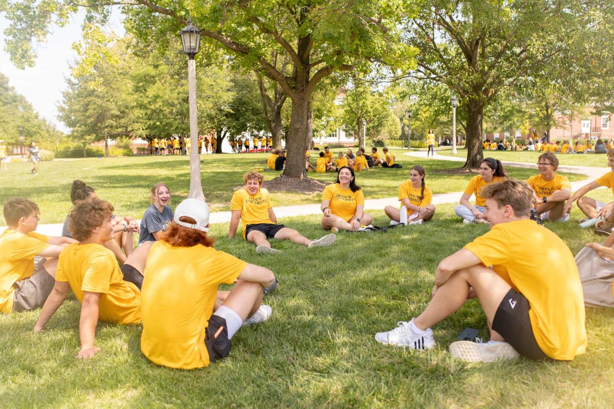 Images of first-year mentors, courtesy of DePauw University social media.