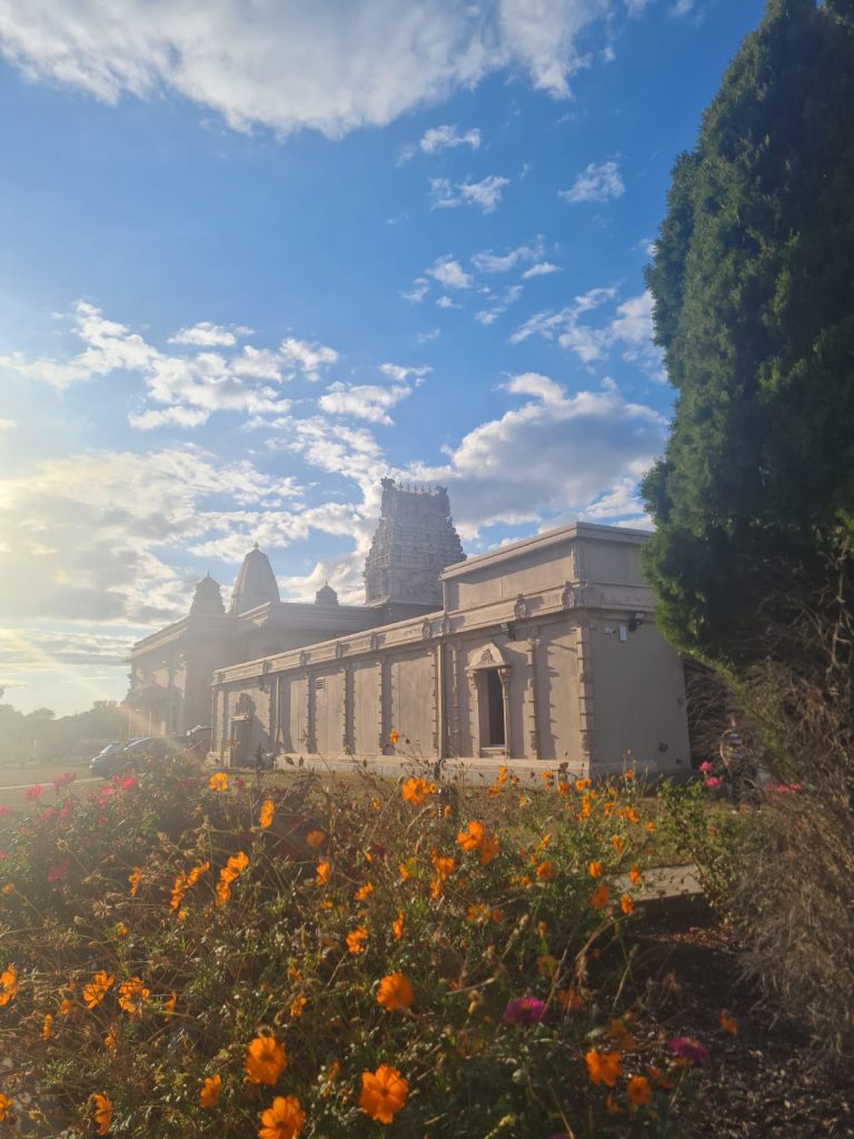 Dharma Travels to Hindu Temple of Central Indiana